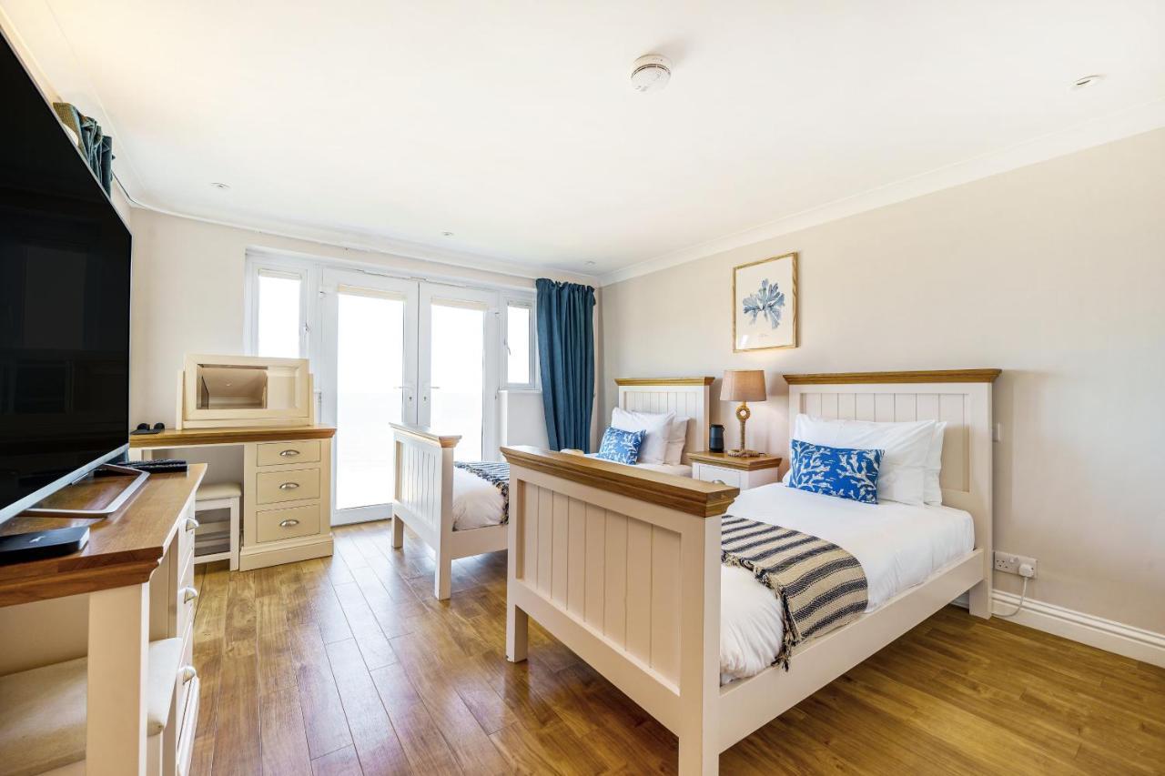 Carbis Bay - Luxury 3 Bed Penthouse Apartment With Sea Views Parking Sauna Balcony Exterior foto