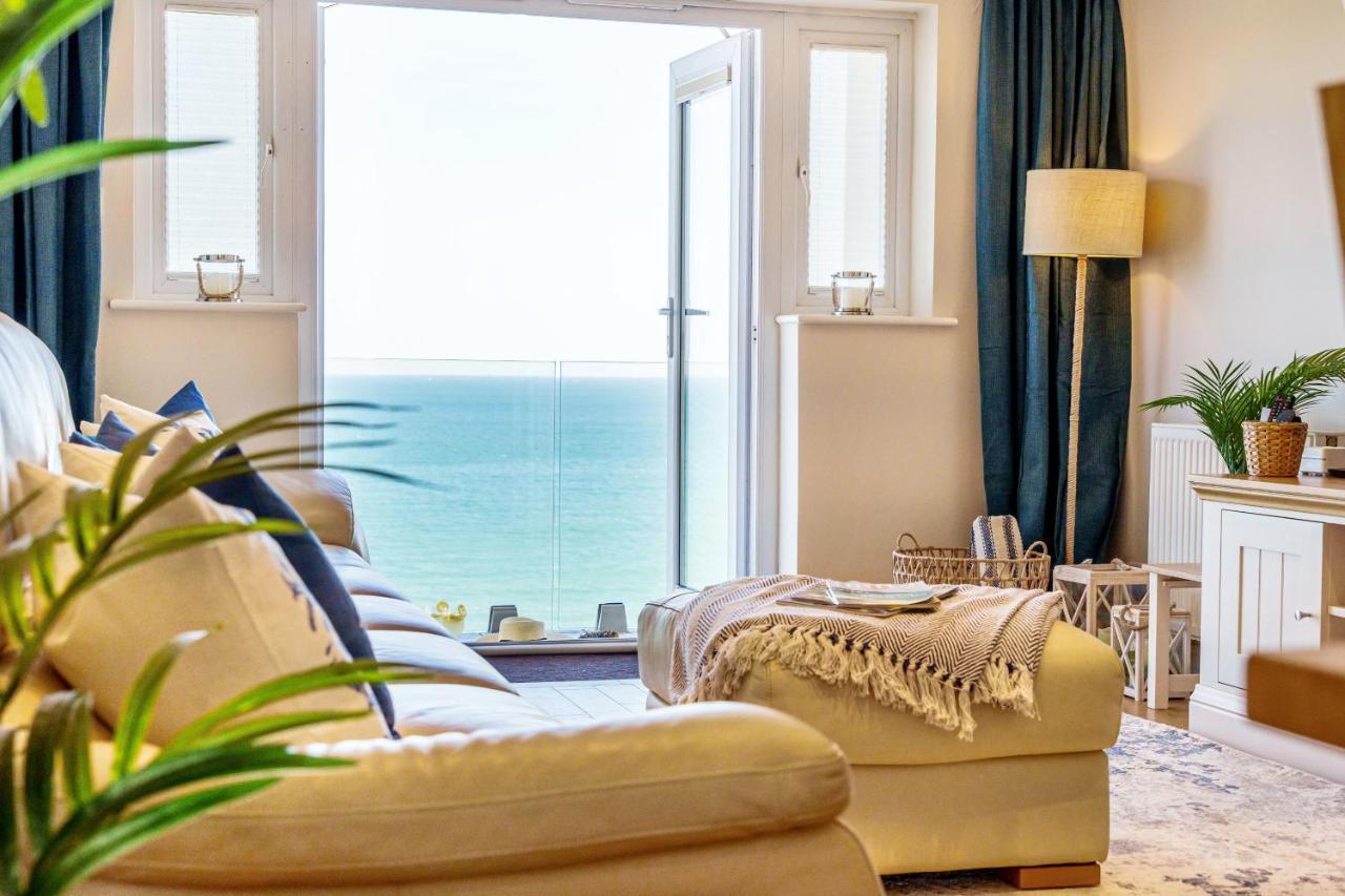 Carbis Bay - Luxury 3 Bed Penthouse Apartment With Sea Views Parking Sauna Balcony Exterior foto