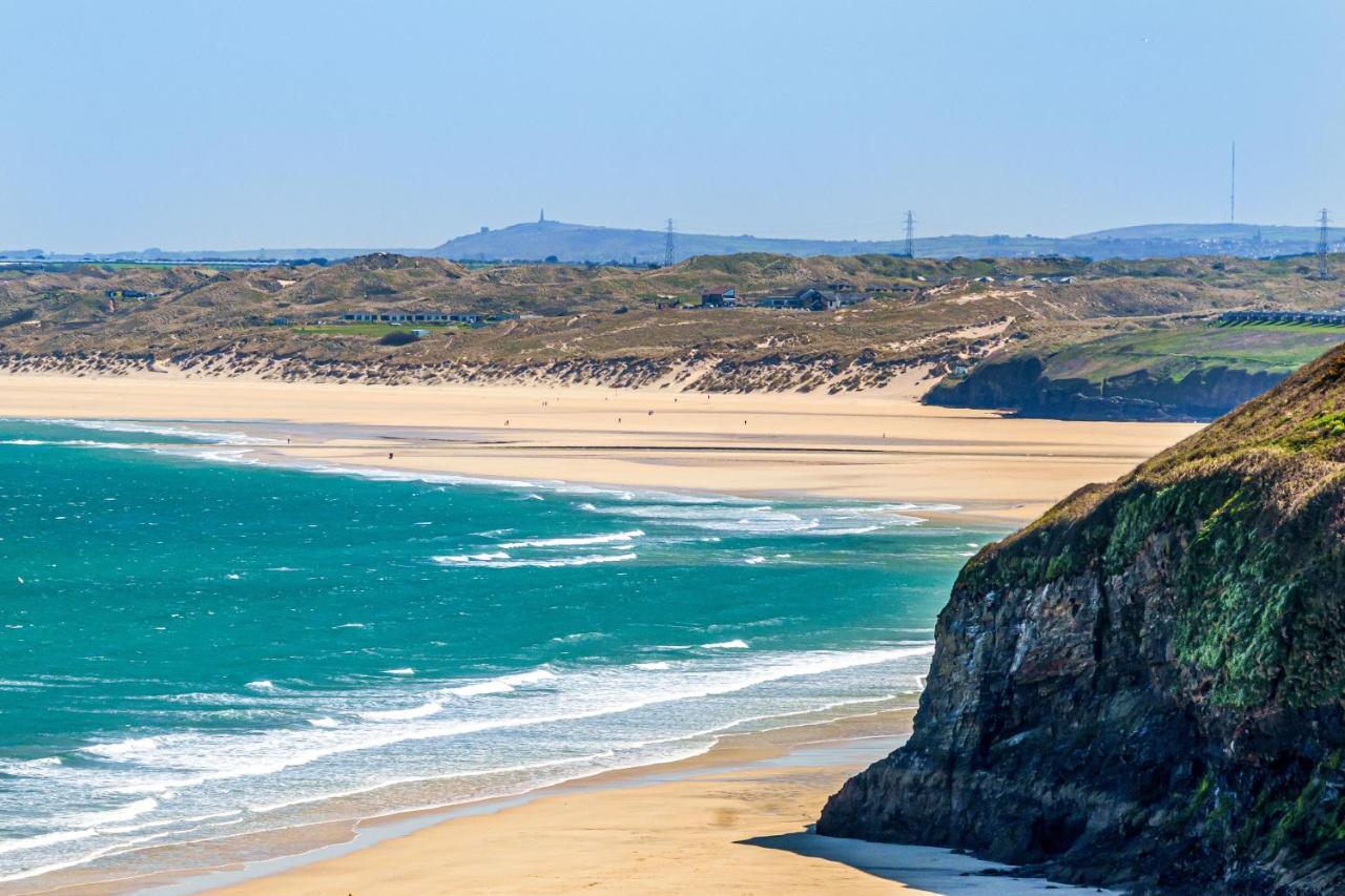 Carbis Bay - Luxury 3 Bed Penthouse Apartment With Sea Views Parking Sauna Balcony Exterior foto