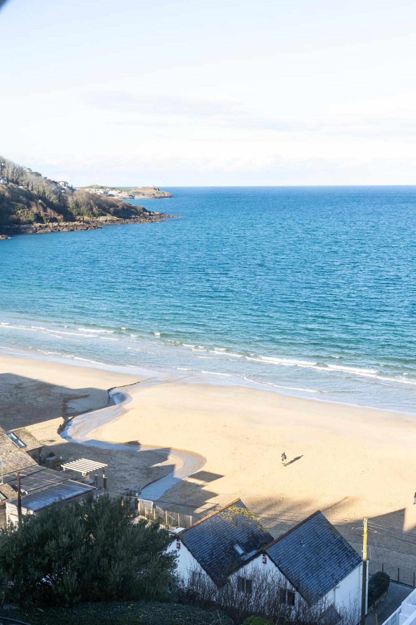 Carbis Bay - Luxury 3 Bed Penthouse Apartment With Sea Views Parking Sauna Balcony Exterior foto