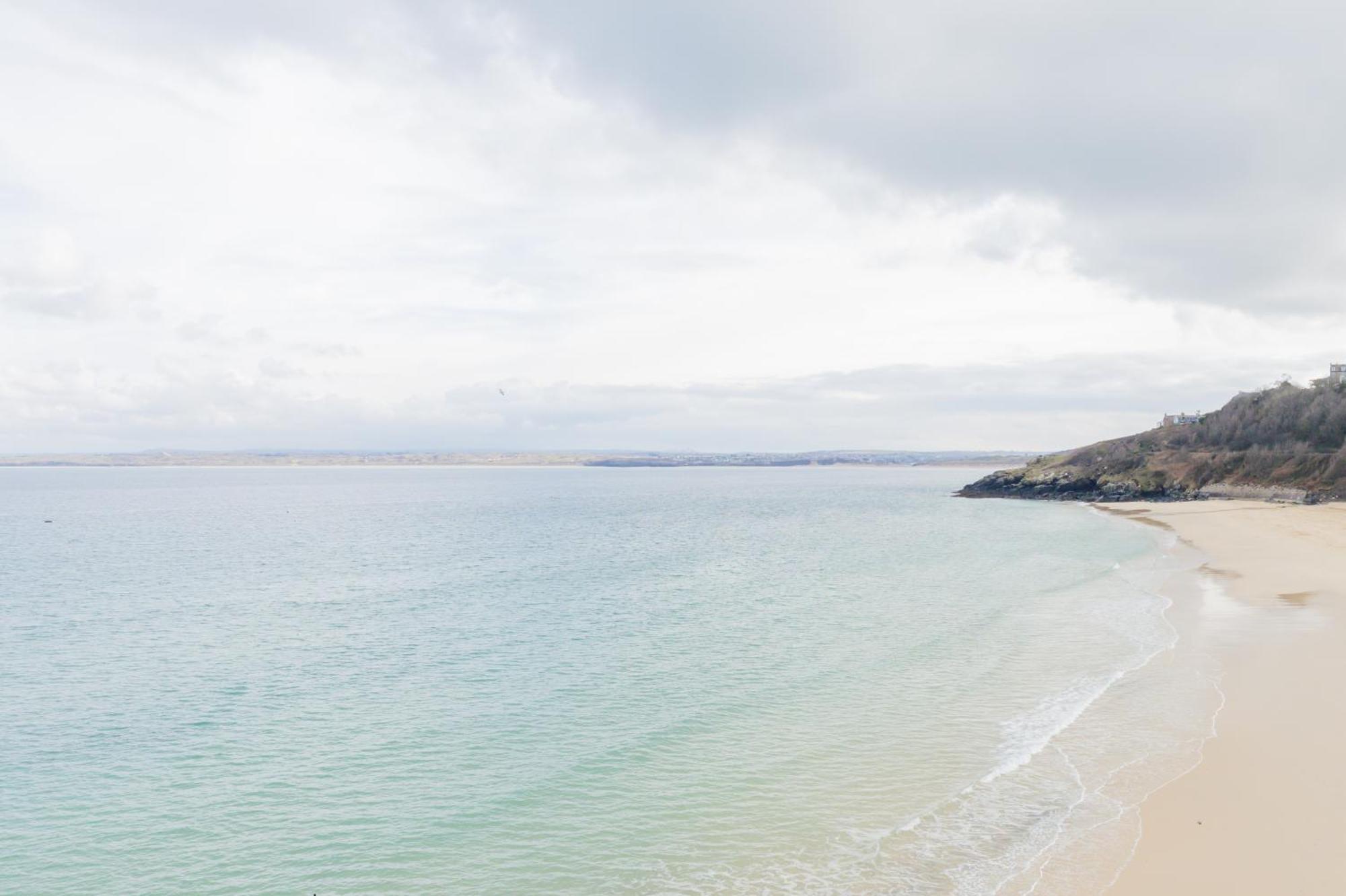 Carbis Bay - Luxury 3 Bed Penthouse Apartment With Sea Views Parking Sauna Balcony Exterior foto