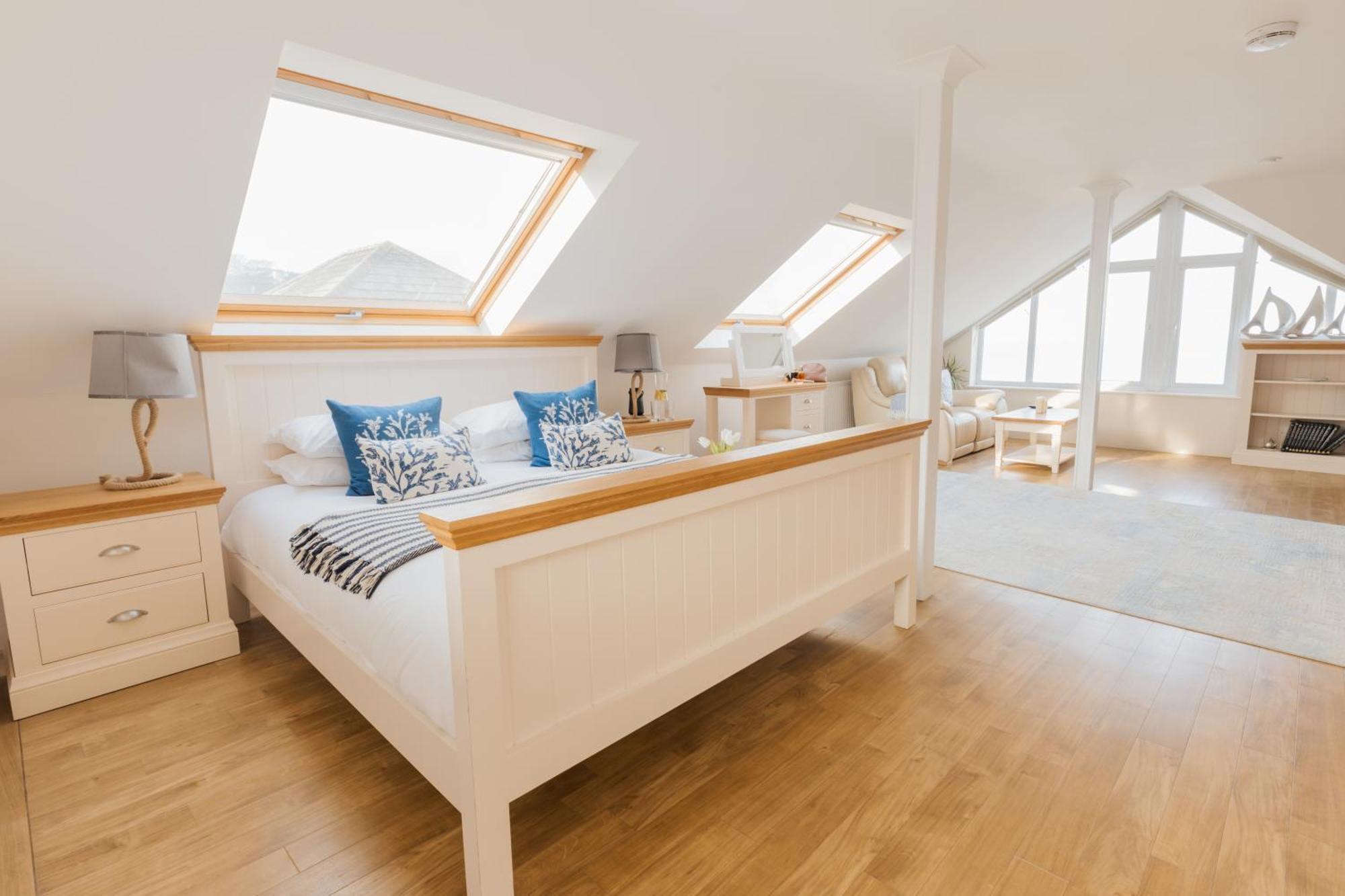 Carbis Bay - Luxury 3 Bed Penthouse Apartment With Sea Views Parking Sauna Balcony Exterior foto
