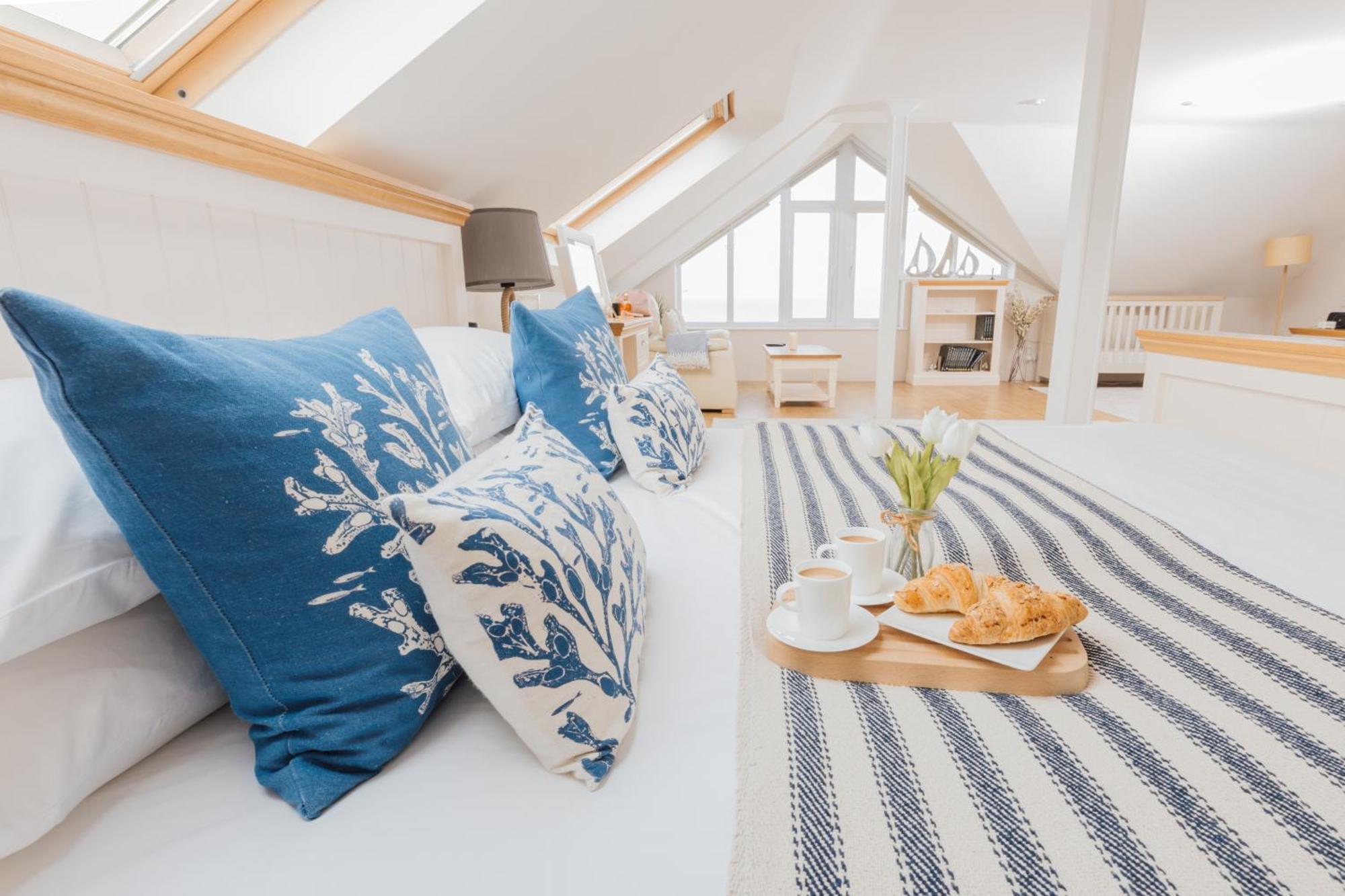 Carbis Bay - Luxury 3 Bed Penthouse Apartment With Sea Views Parking Sauna Balcony Exterior foto
